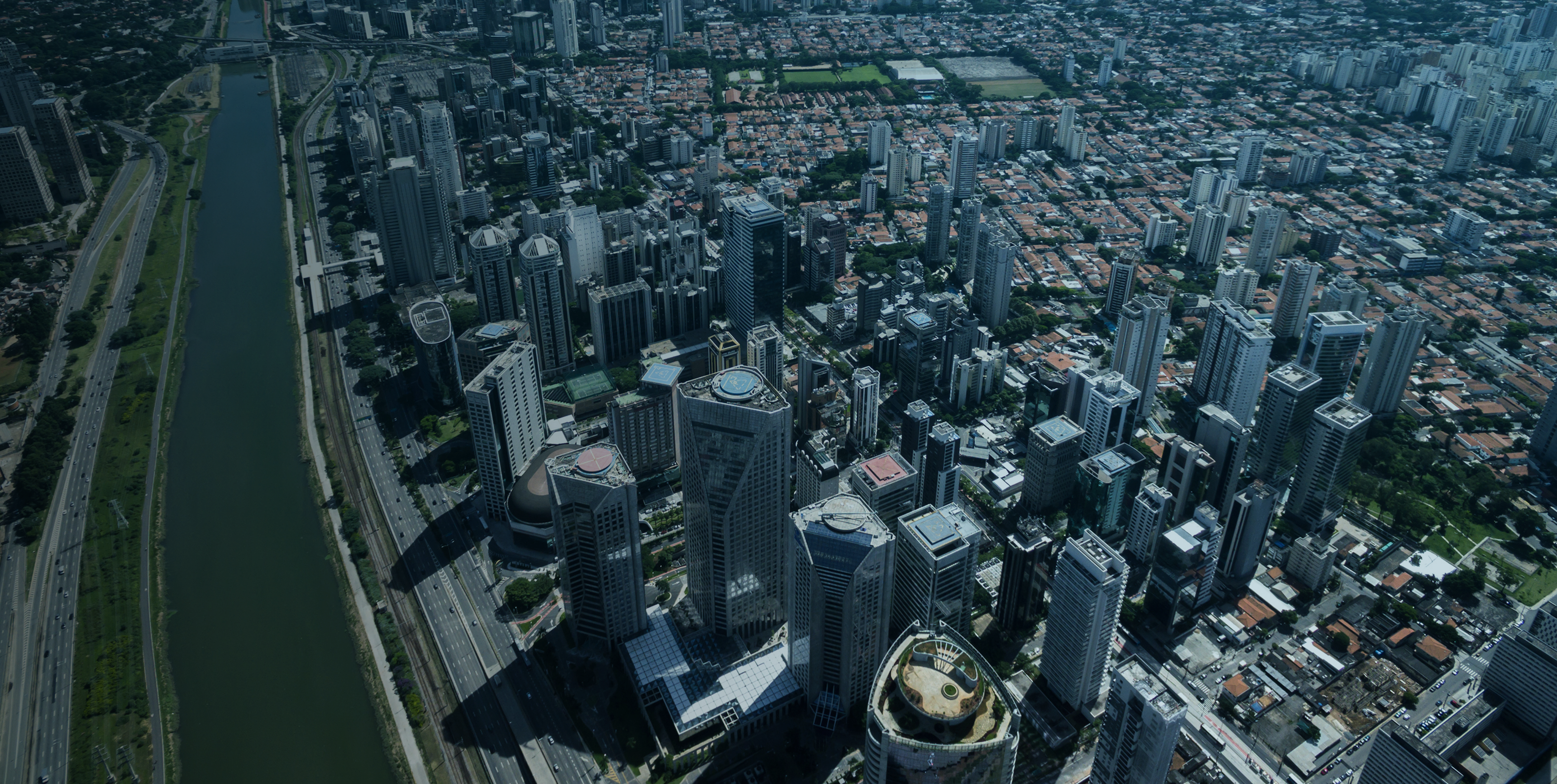 vista aérea de cidade